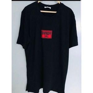 Mens Givenchy black red size L large nwot new
